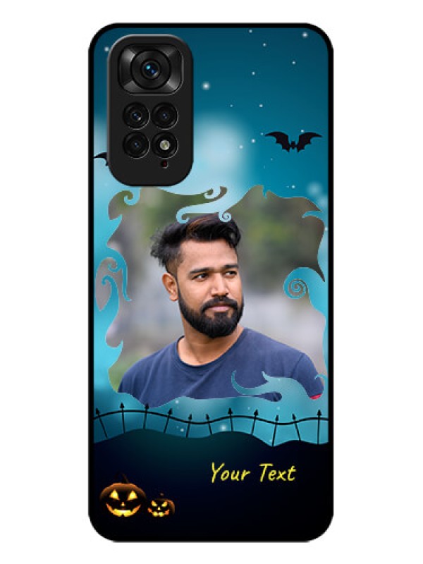 Custom Redmi Note 11 Custom Metal Phone CaseHalloween Frame Design