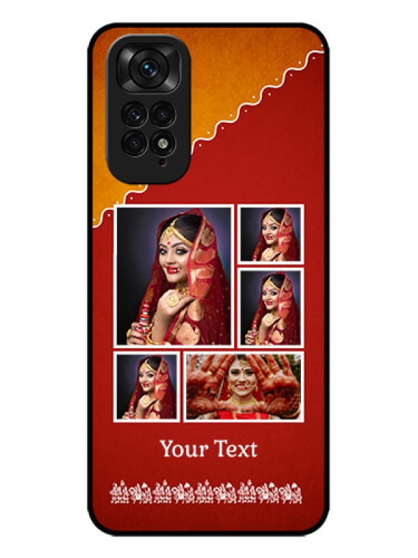 Custom Redmi Note 11s Custom Metal Phone Case - Wedding Pic Upload Design