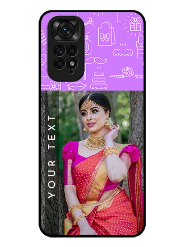 Custom Redmi Note 11s Custom Metal Phone Case - Birthday Icons Design