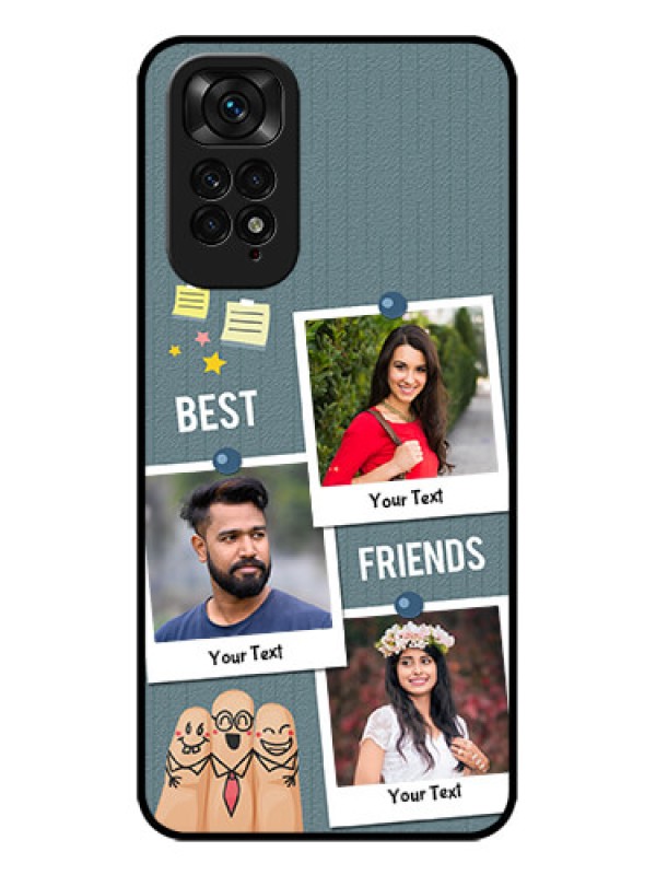 Custom Redmi Note 11s Custom Metal Phone Case - Sticky Frames And Friendship Design