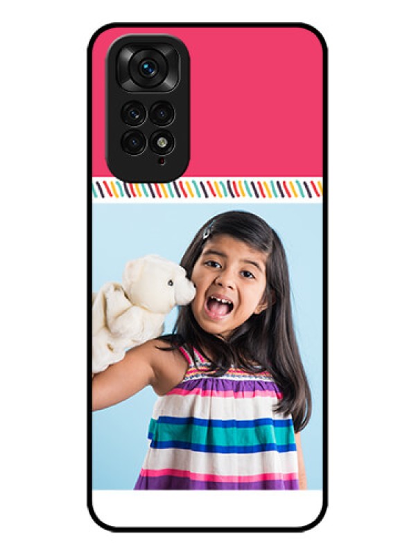 Custom Redmi Note 11s Custom Metal Phone Case - Line Art Design