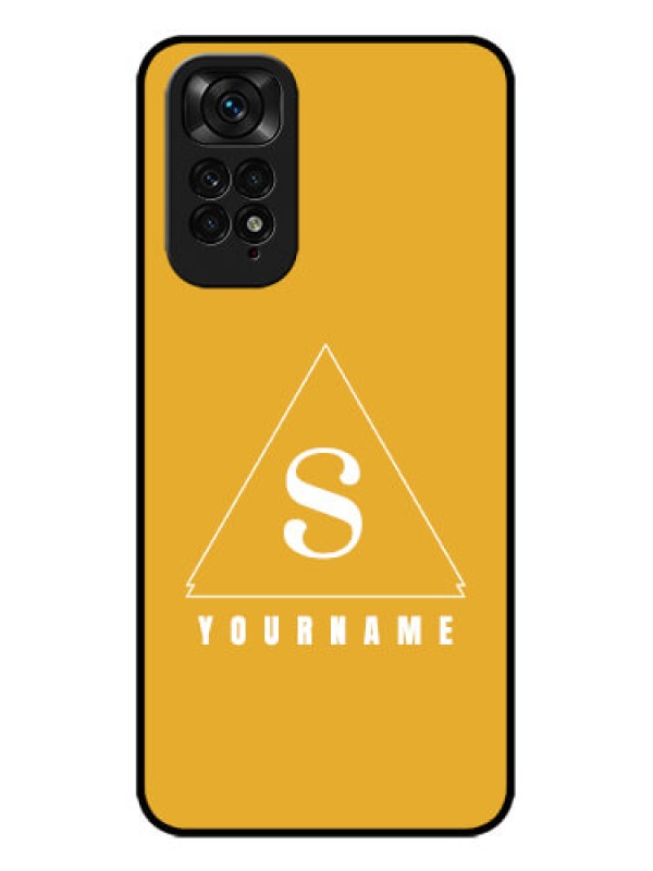 Custom Redmi Note 11s Custom Metal Phone Case - Simple Triangle Design