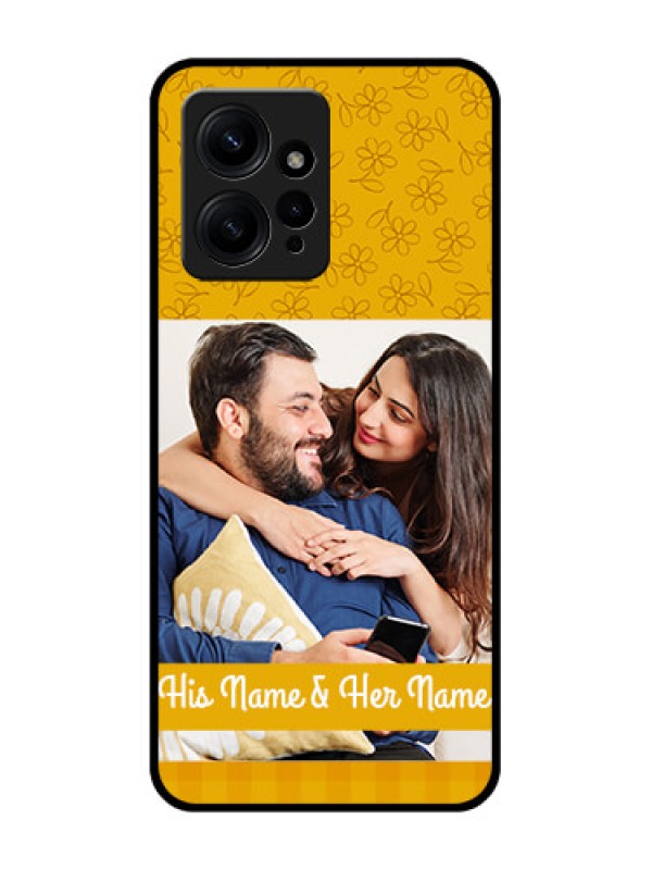 Custom Redmi Note 12 4G Custom Metal Phone CaseYellow Floral Design