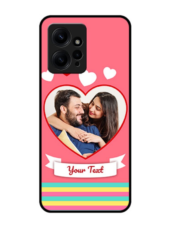 Custom Redmi Note 12 4G Custom Metal Phone CaseLove Shapes Doodle Design