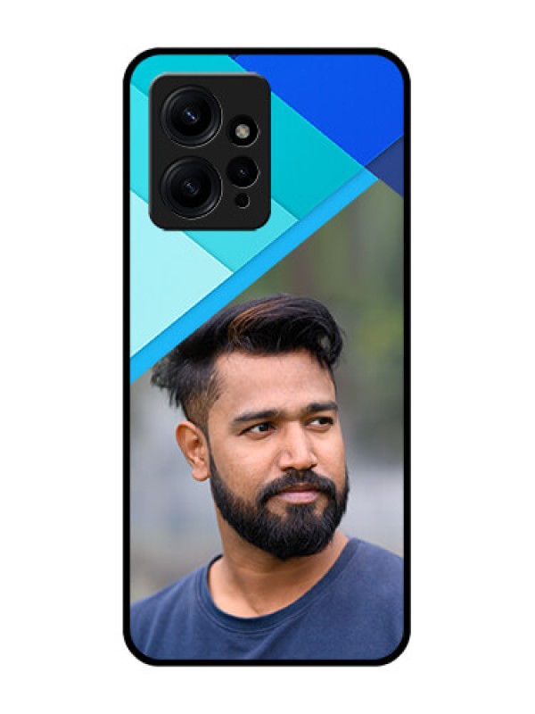 Custom Redmi Note 12 4G Custom Metal Phone CaseBlue Pattern Design