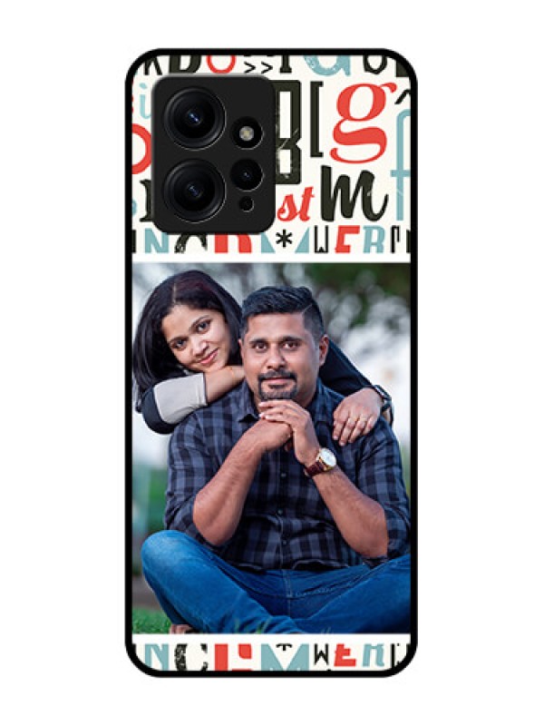 Custom Redmi Note 12 4G Custom Metal Phone CaseAlphabet Design