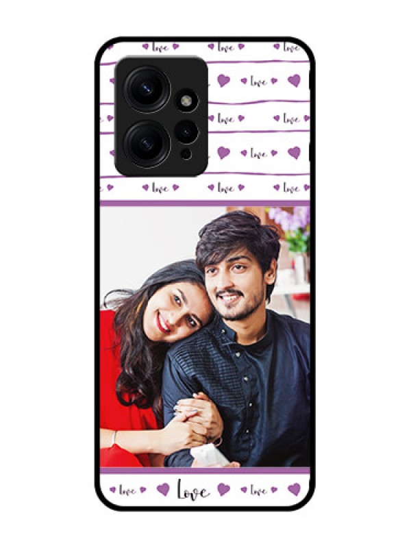 Custom Redmi Note 12 4G Custom Metal Phone CaseCouples Heart Design