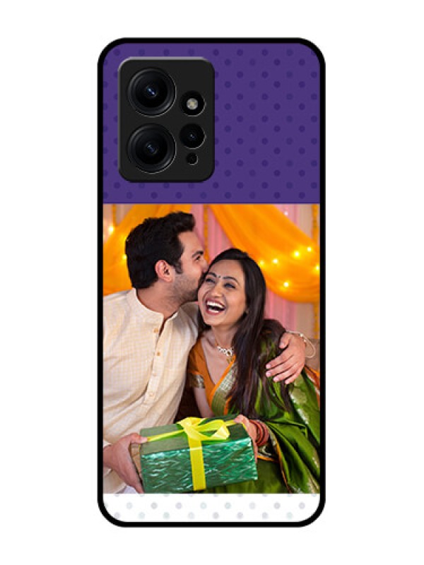 Custom Redmi Note 12 4G Custom Metal Phone CaseViolet Colored Pattern Design