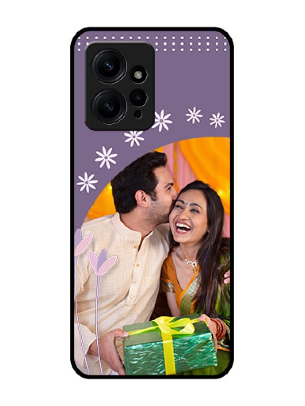 Custom Redmi Note 12 4G Custom Metal Phone CaseLavender Flowers Design