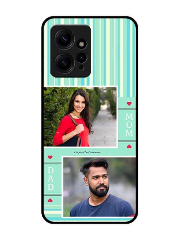 Custom Redmi Note 12 4G Custom Metal Phone CaseMom and Dad Pic Design