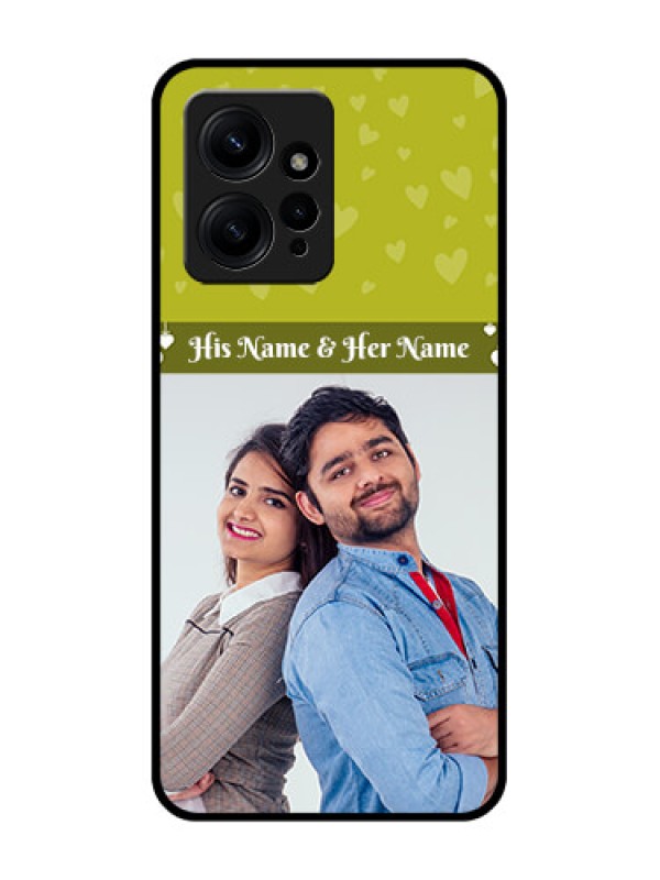 Custom Redmi Note 12 4G Custom Metal Phone CaseYou and Me Heart Design