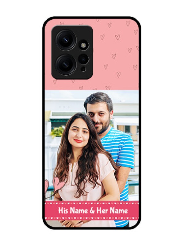 Custom Redmi Note 12 4G Custom Metal Phone CaseLove Design Peach Color