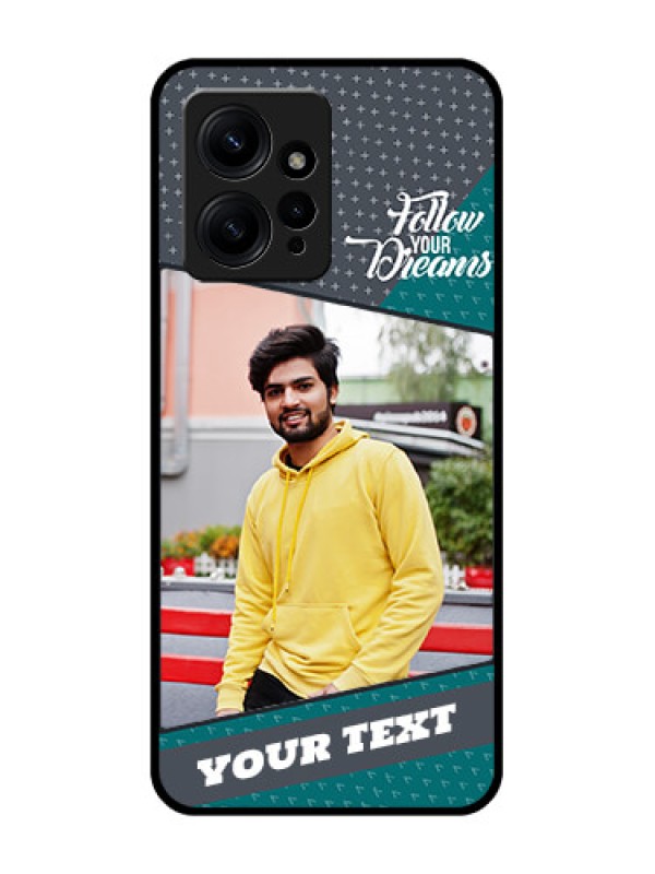 Custom Redmi Note 12 4G Custom Metal Phone CaseBackground Pattern Design With Quote