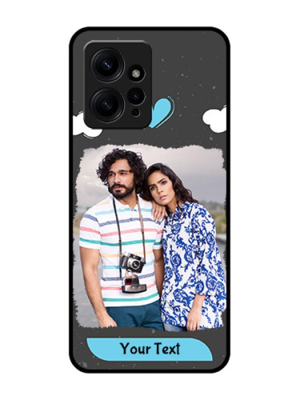 Custom Redmi Note 12 4G Custom Metal Phone CaseSplashes With Love Doodles Design