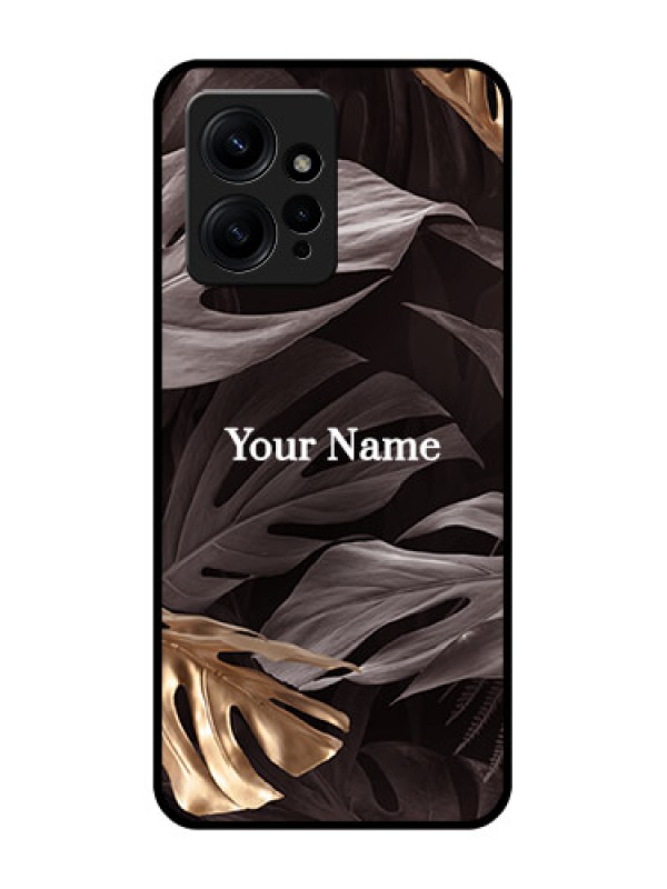 Custom Redmi Note 12 4G Custom Metal Phone CaseWild Leaves Digital Paint Design