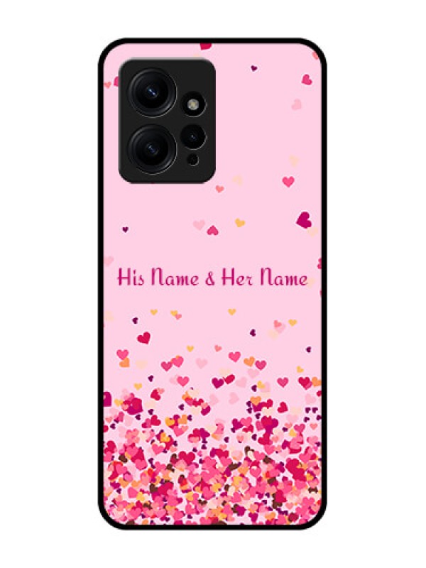 Custom Redmi Note 12 4G Custom Metal Phone CaseFloating Hearts Design