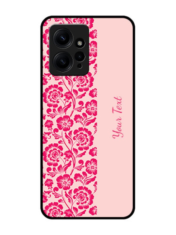 Custom Redmi Note 12 4G Custom Metal Phone CaseAttractive Floral Pattern Design