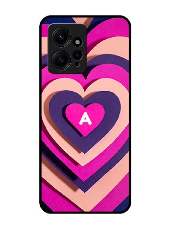 Custom Redmi Note 12 4G Custom Metal Phone CaseCute Heart Pattern Design