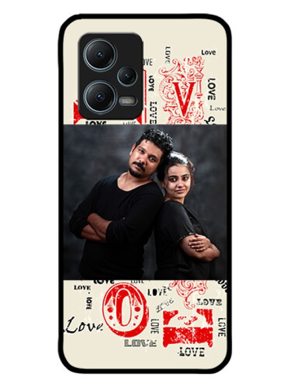 Custom Xiaomi Redmi Note 12 5G Custom Metal Phone CaseTrendy Love Design Case