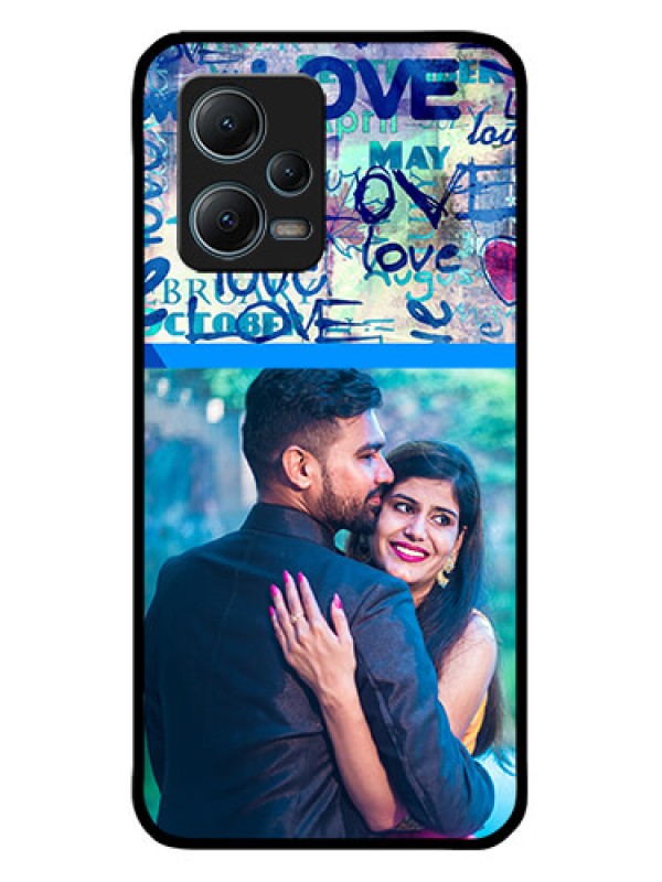 Custom Xiaomi Redmi Note 12 5G Custom Metal Phone CaseColorful Love Design