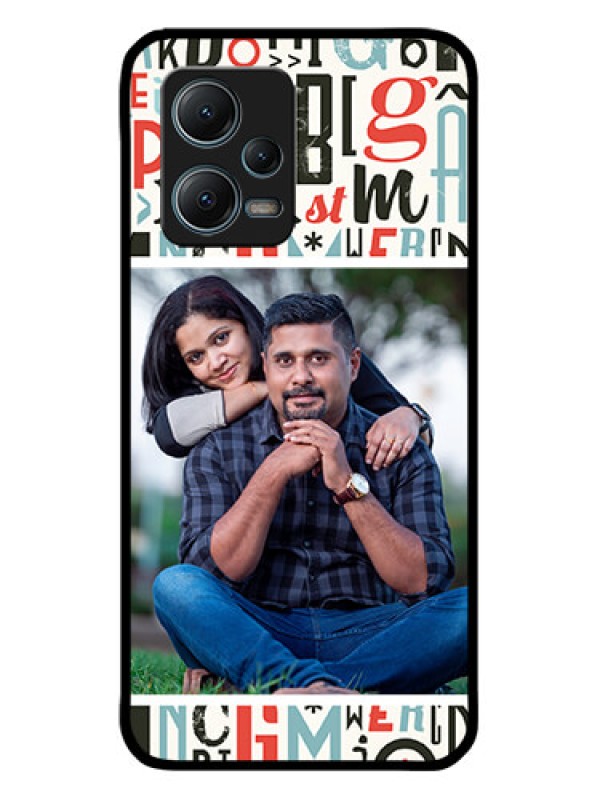 Custom Xiaomi Redmi Note 12 5G Custom Metal Phone CaseAlphabet Design