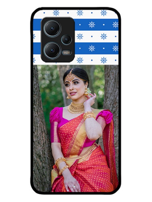 Custom Xiaomi Redmi Note 12 5G Custom Metal Phone CaseSnow Pattern Design