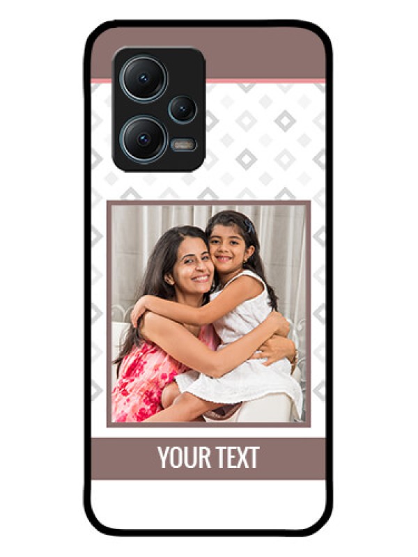 Custom Xiaomi Redmi Note 12 5G Custom Metal Phone CaseSimple Diamond Design