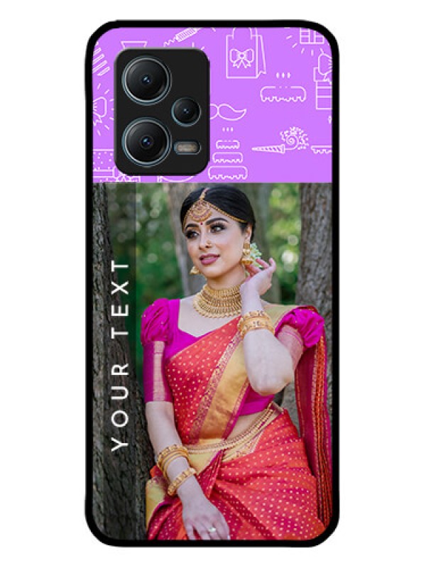 Custom Xiaomi Redmi Note 12 5G Custom Metal Phone CaseBirthday Icons Design