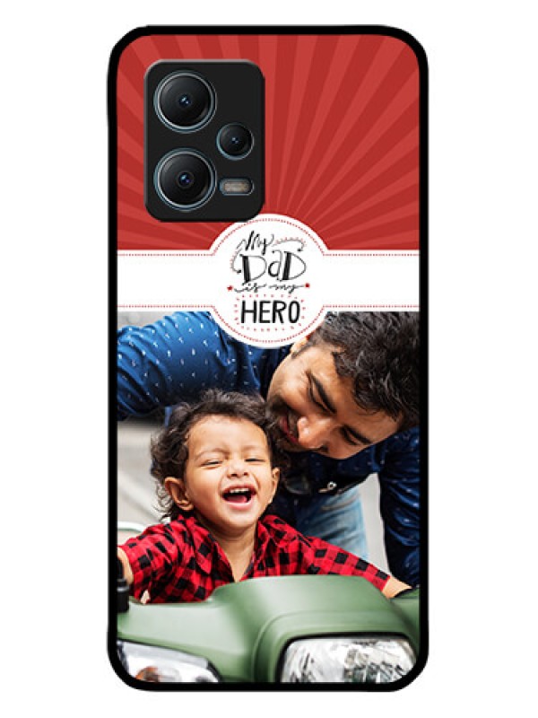 Custom Xiaomi Redmi Note 12 5G Custom Metal Phone CaseMy Dad Hero Design