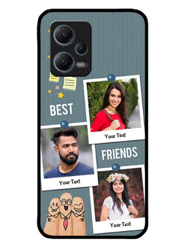 Custom Xiaomi Redmi Note 12 5G Custom Metal Phone CaseSticky Frames And Friendship Design