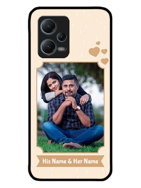 Custom Xiaomi Redmi Note 12 5G Custom Metal Phone CaseWith Confetti Love Design