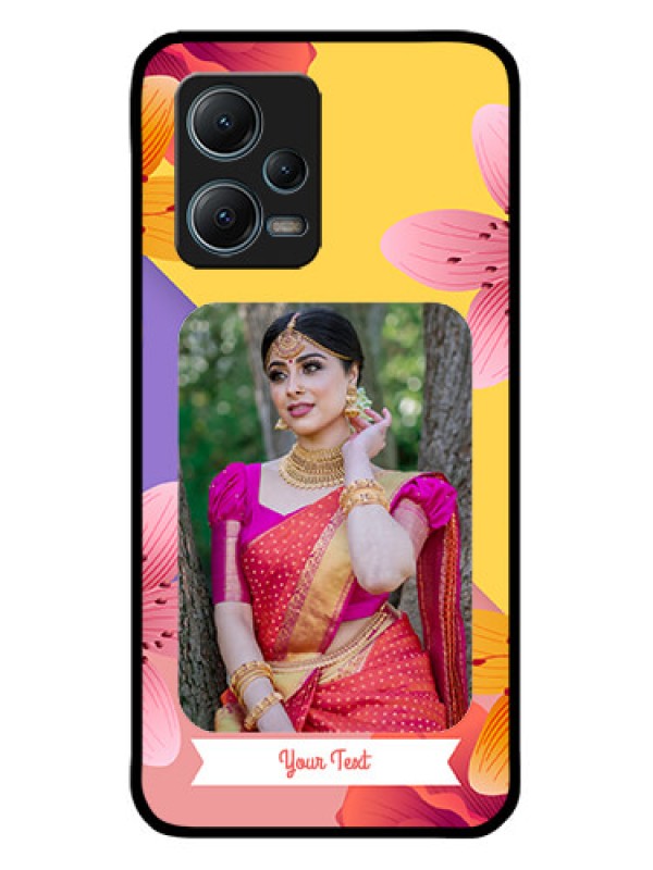 Custom Xiaomi Redmi Note 12 5G Custom Metal Phone Case3 Image With Vintage Floral Design