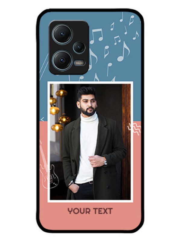 Custom Xiaomi Redmi Note 12 5G Custom Metal Phone CaseWith Color Musical Note Design