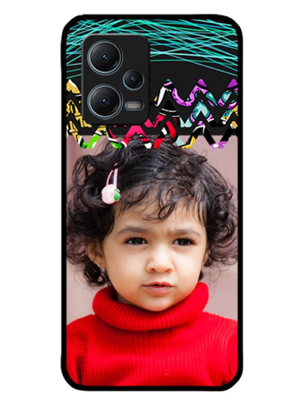 Custom Xiaomi Redmi Note 12 5G Custom Metal Phone CaseNeon Abstract Design