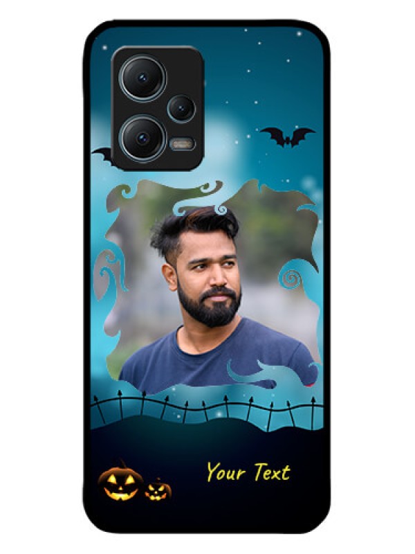 Custom Xiaomi Redmi Note 12 5G Custom Metal Phone CaseHalloween Frame Design