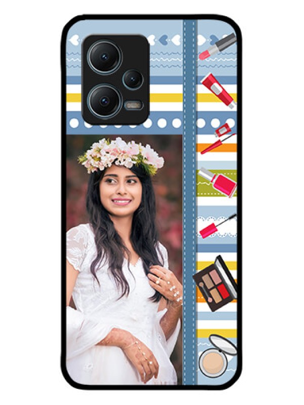 Custom Xiaomi Redmi Note 12 5G Custom Metal Phone CaseMakeup Icons Design