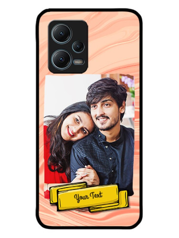 Custom Xiaomi Redmi Note 12 5G Custom Metal Phone CaseMarble Texture Design