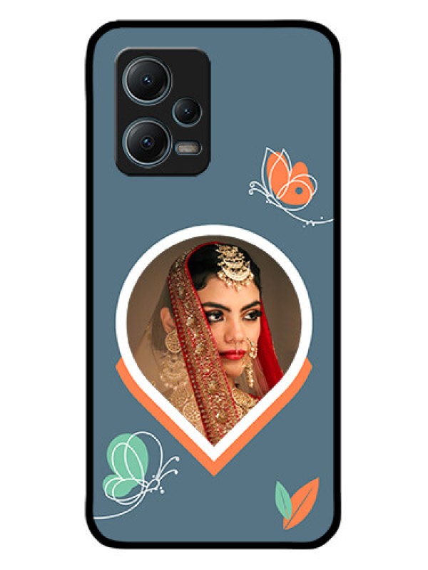Custom Xiaomi Redmi Note 12 5G Custom Metal Phone CaseDroplet Butterflies Design