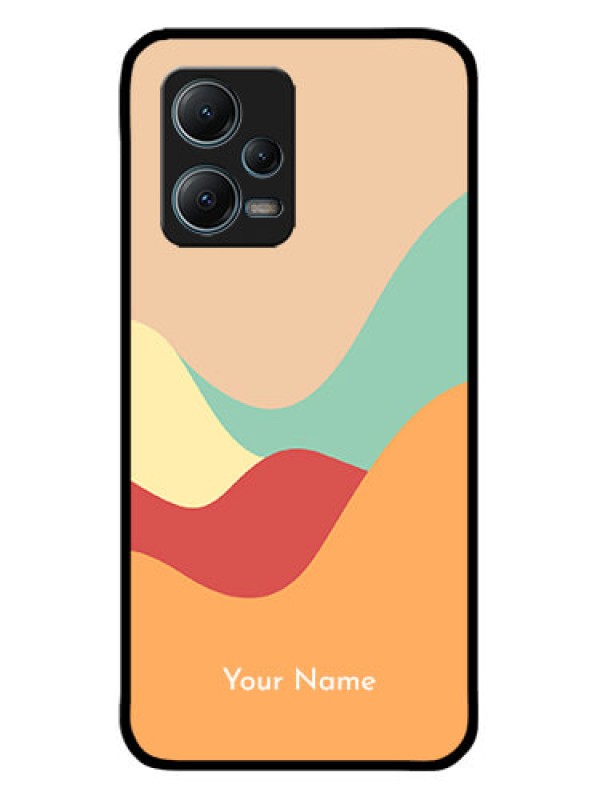 Custom Xiaomi Redmi Note 12 5G Custom Metal Phone CaseOcean Waves Multi - Colour Design