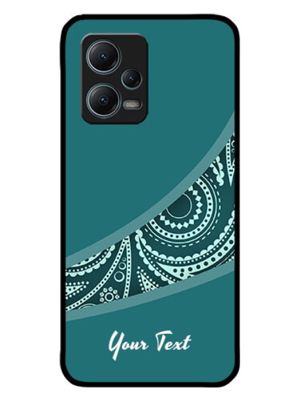 Custom Xiaomi Redmi Note 12 5G Custom Metal Phone CaseSemi Visible Floral Design