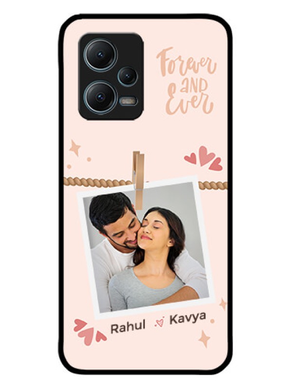 Custom Xiaomi Redmi Note 12 5G Custom Metal Phone CaseForever And Ever Love Design