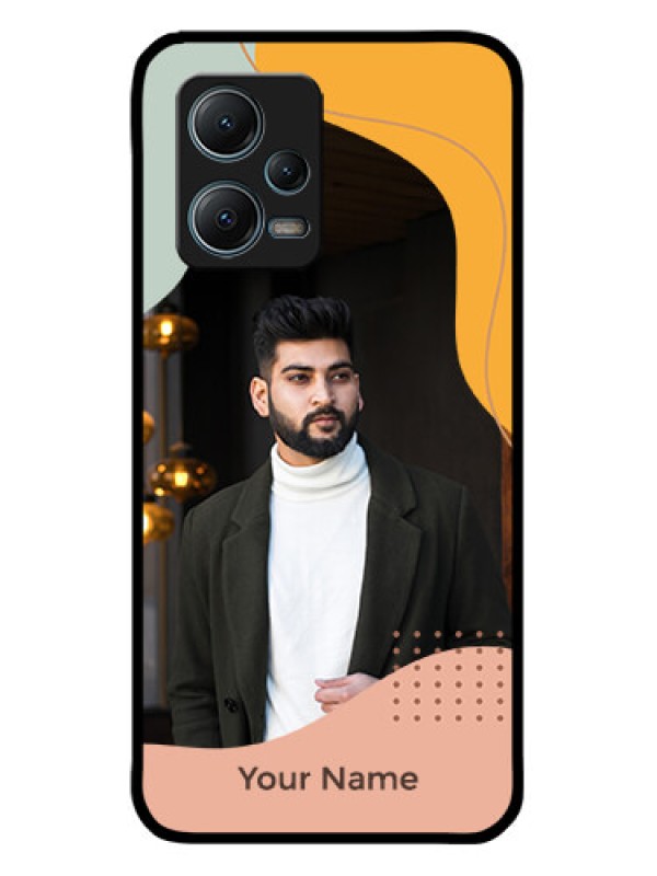 Custom Xiaomi Redmi Note 12 5G Custom Metal Phone CaseTri - Coloured Overlay Design