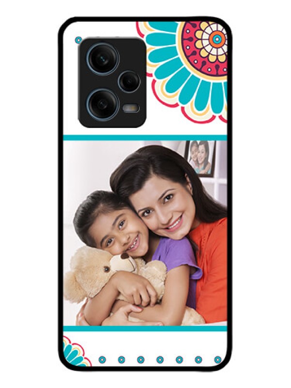 Custom Redmi Note 12 Pro 5G Custom Metal Phone Case - Flower Design