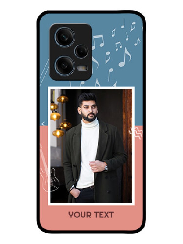 Custom Redmi Note 12 Pro 5G Custom Metal Phone Case - With Color Musical Note Design