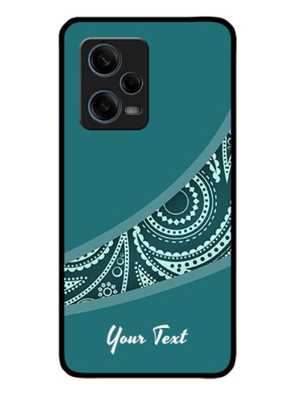 Custom Redmi Note 12 Pro 5G Custom Metal Phone Case - Semi Visible Floral Design