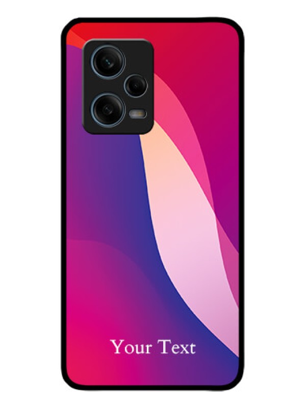 Custom Redmi Note 12 Pro 5G Custom Metal Phone Case - Digital Abstract Overlap Design