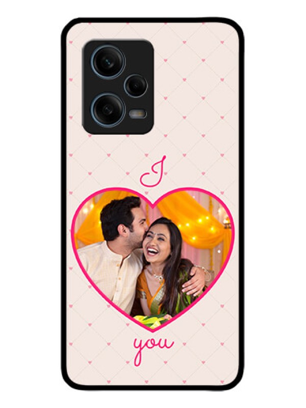 Custom Redmi Note 12 Pro Plus 5G Custom Metal Phone CaseHeart Shape Design