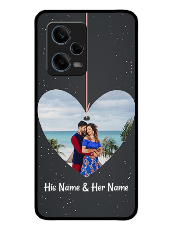 Custom Redmi Note 12 Pro Plus 5G Custom Metal Phone CaseHanging Heart Design