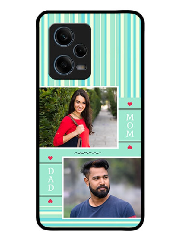 Custom Redmi Note 12 Pro Plus 5G Custom Metal Phone CaseMom and Dad Pic Design