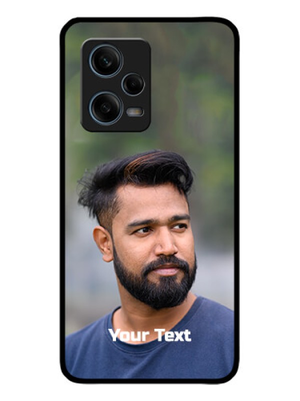 Custom Redmi Note 12 Pro Plus 5G Custom Metal Phone CasePhoto With Text Design